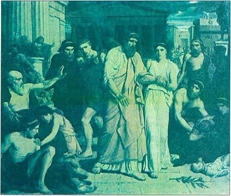 Η Αντιγόνη στηρίζει τον Οιδίποδα