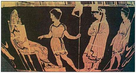 11. Οι Φύλακες οδηγούν την Αντιγόνη στον Κρέοντα.