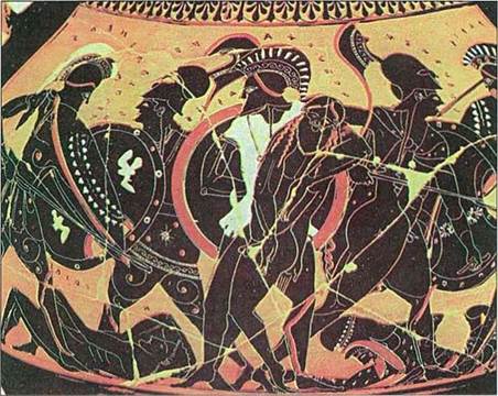 7. Μάχη Ελλήνων και Τρώων.