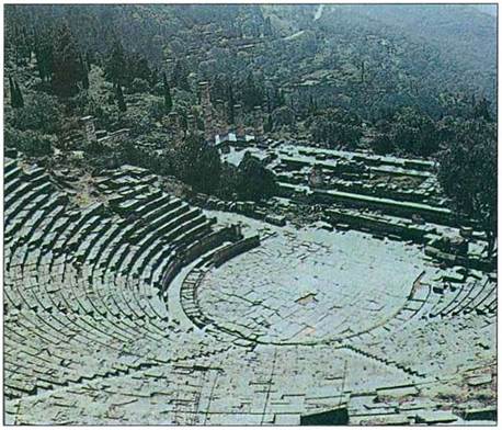 21 .Το θέατρο των Δελφών κατά τη ρωμαϊκή περίοδο.