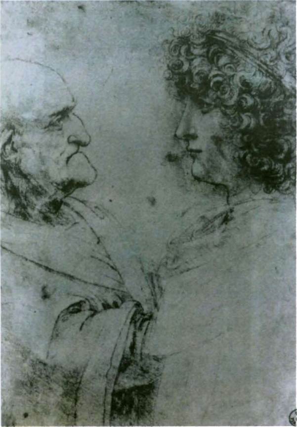 Leonardo da Vinci, Νεότητα-Γηρατειά.