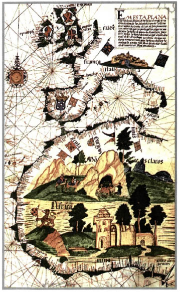 Ο πορτολάνος (ναυτικός χάρτης) του Lazaro Luis, που είναι γνωστός με την ονομασία Άτλας (16ος αι.). Λισαβόνα, Ακαδημία Επιστημών.