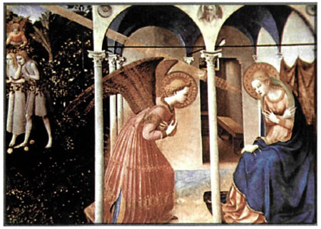 Φρα Αντζέλικο, Ευαγγελισμός, 1430-1455, Μαδρίτη, Μουσείο Πράδο.