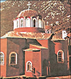 Το Καθολικό της μονής Μεγίστης Λαύρας, Άγιον Όρος, 10ος αι. Αθωνίτικος τύπος του "σταυροειδούς εγγεγραμμένου "