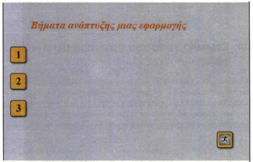 Σχ. 11.5. Η πρώτη οθόνη του παραδείγματος σε μορφή 
             εκτέλεσης