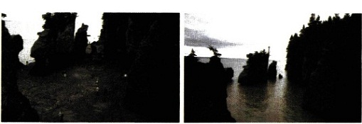 Εικ. 1.5 Το φαινόμενο της παλίρροιας στον κόλπο του Fundy στον Καναδά. Η βαρυτική έλξη της Σελήνης εξαναγκάζει τη μάζα του νερού στην επιφάνεια της Γης σε ταλάντωση.