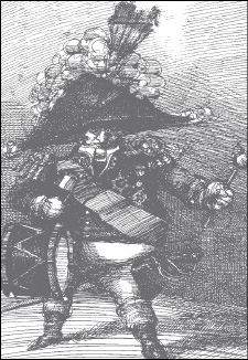 Καρικατούρα του Ν. Σοβέν (E. Sorel, Making the world safe for hypocrisy, The Swallow Press, Chicago, 1972).