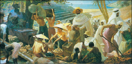 «Πίνακας M. Geo, 1931, Μουσείο Αφρικανικών Τεχνών, Παρίσι (M. Casta & P. Guizard, Histoire Geographie Education Civique, 4e Editions Magnard, 2004).