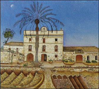 Εικ.4.1 Η οικία: στέγη της οικογένειας και του νοικοκυριού. «Το σπίτι με το φοίνικα»,του Joan Miro, 1917-1934,Centre Georges Pompidou, 2004).