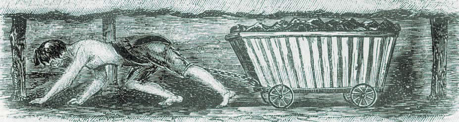 Παιδιά-εργάτες στα ανθρακωρυχεία της Αγγλίας την περίοδο της βιομηχανικής επανάστασης (LIFE'S picture history of western man, Time Inc., New York, 1951).