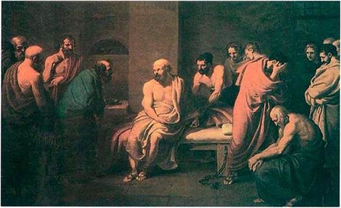 Diotti, Ο θάνατος του Σωκράτη, Μουσείο Κρεμώνας (Ιταλία).