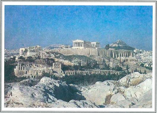 Το μεγαλείο της Αθήνας: α) Άποψη της Ακρόπολης των Αθηνών