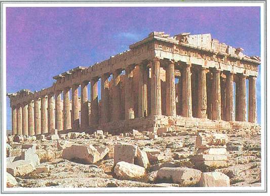 Το μεγαλείο της Αθήνας: β) Ο Παρθενώνας από ΒΔ.