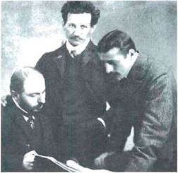 Σκληρός, Δελμούζος, Τριανταφυλλίδης στην Ιένα, 1907