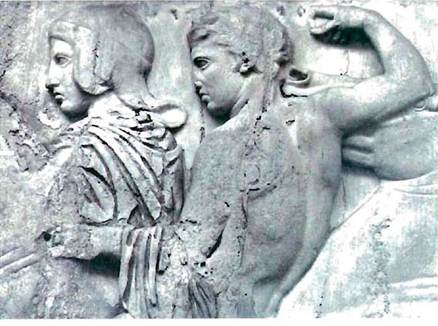 Ιππείς, από τη βόρεια ζωφόρο του 
Παρθενώνα. Λονδίνο.