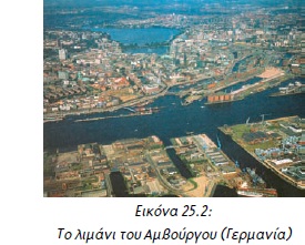 Εικόνα 25.2: Το λιμάνι του Αμβούργου (Γερμανία)