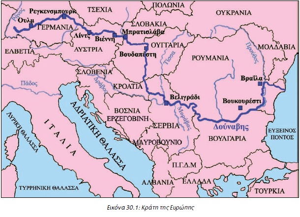 Εικόνα 28.1: Χάρτης φυσικής βλάστησης της Ευρώπης