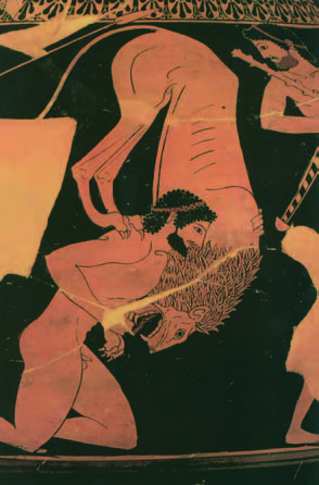 Ο Ηρακλής και το λιοντάρι της Νεμέας