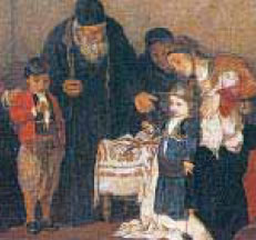 φωτ.5.2 «Τα αρραβωνιάσματα», πίνακας του Ν.Γύζη.