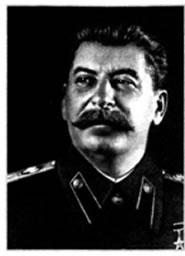 Ο Ιωσήφ Βησσαριόνοβιτς Τζουγκασβίλι (18/9-1953), γνωστός με το ψευδώνυμο Στάλιν («Χαλύβδινος»), διατέλεσε γενικός γραμματέας του Κομμουνιστικού Κόμματος της Σοβιετικής Ένωσης από το 1923 έως τον θάνατο του. Στάθηκε ανελέητος με την εσωτερική αντιπολίτευση, ενώ επέβαλε ταχύτατο εκσυγχρονισμό της αγροτικής ΕΣΣΔ, ώστε να αντιμετωπίσει τις εχθρικές χώρες.