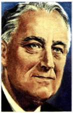 Το 1932 ο Φρανκλίνος Ντελάνο Ρούζβελτ, κυβερνήτης της Νέας Υόρκης, πήρε το χρίσμα του υποψηφίου των Δημοκρατικών για τις προεδρικές εκλογές στις ΗΠΑ. Δεσμεύτηκε ότι θα δώσει στην Αμερική ένα νέο πολιτικό και οικονομικό πρόγραμμα μεταρρυθμίσεων (New Deal). Ο Ρούζβελτ κέρδισε τις εκλογές και παρέμεινε πρόεδρος των ΗΠΑ για χρόνο ρεκόρ, από το 1933 ως τον θάνατο του το 1945. Αν και έπασχε από πολιομυελίτιδα από το 1921, υπήρξε άνθρωπος μεγάλης ενεργητικότητας και αποφασιστικότητας.