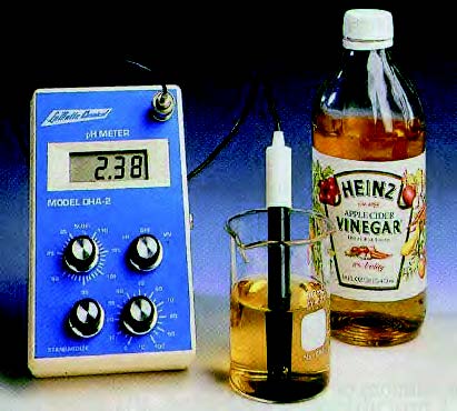 ΣΧΗΜΑ 3.5 Ο προσδιορισμός του pH με πεχάμετρο μπορεί να γίνει με μεγάλη ακρίβεια.