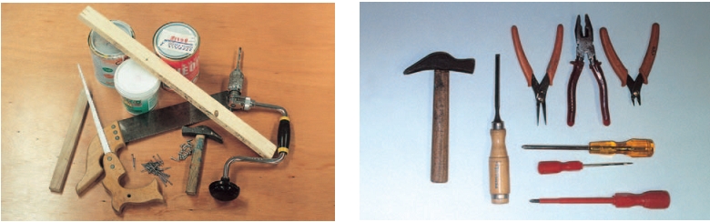 Εικόνα 4.4: Ο μαθητής θα συλλέξει τα υλικά και τα εργαλεία που θα χρησιμοποιήσει για να ολοκληρώσει τη κατασκευή του.