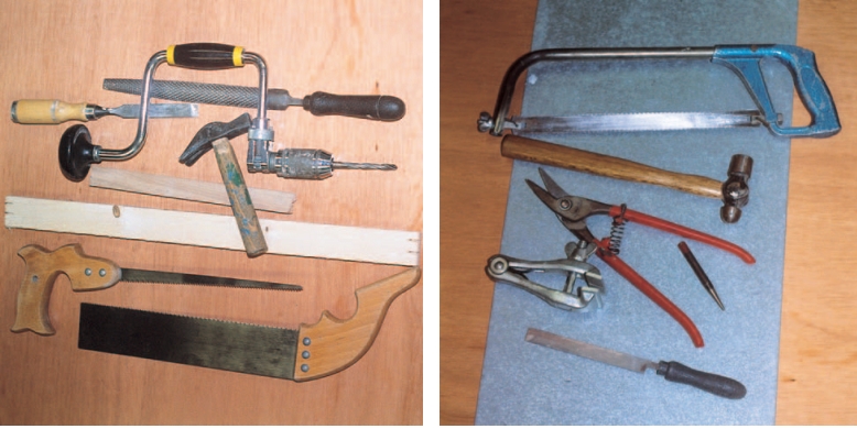 Εικόνα 4.5: Το κάθε υλικό χρειάζεται τα αντίστοιχα εργαλεία για την κατεργασία του.