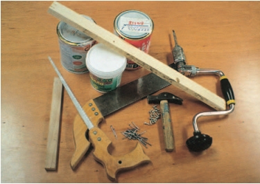 Εικόνα 5.13: Υλικά και εργαλεία που χρησιμοποιήθηκαν σε μια κατασκευή