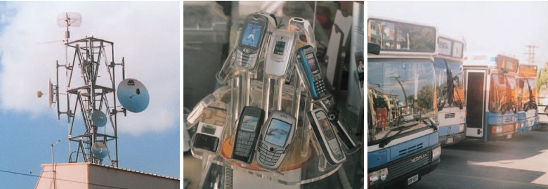 Εικόνα 5.3: Τεχνολογικά δημιουργήματα της ενότητας επικοινωνίες - μεταφορές