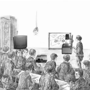 Εικόνα 6.4: Οι μαθητές έχουν στη διάθεση τους διάφορα εποπτικά μέσα.