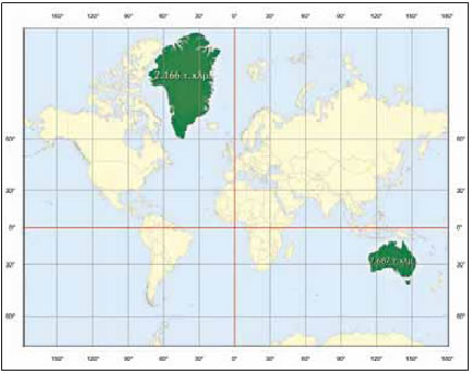 Mερκατορική προβολή της Γης