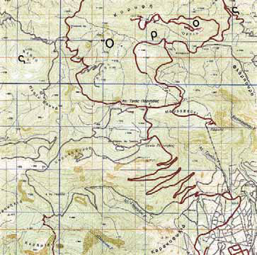 Χάρτης της Πάρνηθας