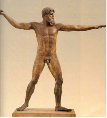 335. Αρχαιολογικό Μουσείο της Αθήνας « Ποσειδώνας του Αρτεμισίου» χαλκός περ. 460 π. Χ.