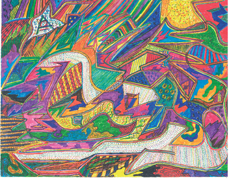 75. «Ζωγραφική από ένα μουσικό κομμάτι με ποικίλους ρυθμούς» Νίκη Κ. 14 ετών 