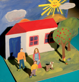 104. Χάρτινη κατασκευή μαθητή της Α' Γυμνασίου