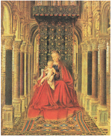 116. Γ. Βαν Άυκ «Ένθρονη Παναγία» 1430