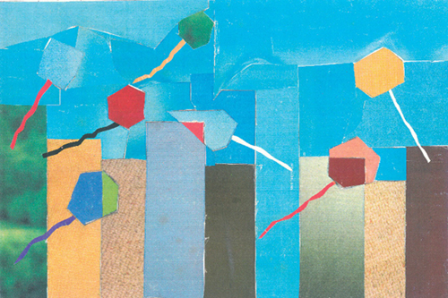 95. «Καθαρή Δευτέρα» Γιάννης Λ. 12 ετών Ο Γιάννης έφτιαξε τις πολυκατοικίες σαν παραλληλόγραμμα και τους χαρταετούς σαν πολύγωνα.