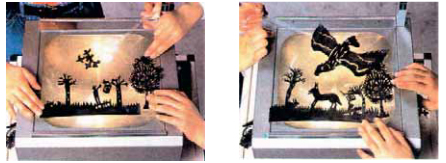 177. Προβολή ντεκουπαρισμένων* σχεδίων από μαθητές ιαπωνικού σχολείου