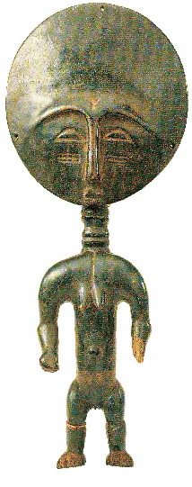 227. «Τελετουργικό ειδώλιο» Ασσάντι Αφρική, ξύλο. Το φορούν οι έγκυες γυναίκες για να κάνουν όμορφα μωρά.