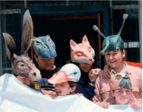 290. Μάσκες από μπαλόνι και από καλούπι κατασκευασμένες από μαθητές