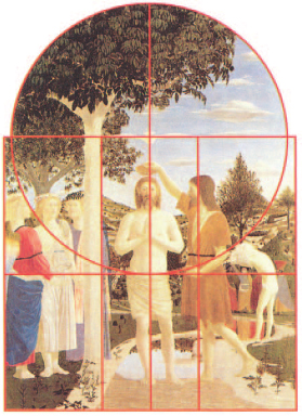 81. Π. ντέλλα Φραντσέσκα «Η βάφτιση του Χριστού» 1440-1445 