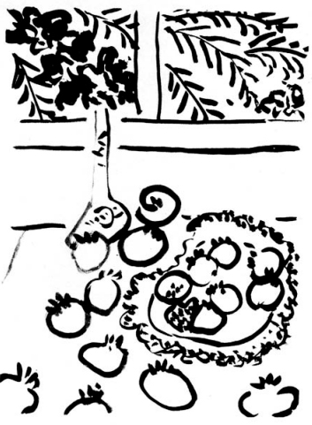 122. Ε. Ματίς « Βάζο και ρόδια» 1947