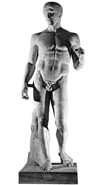 143. Πολύκλειτος «Δορυφόρος ή Κανών» Ρωμαϊκό αντίγραφο περ. 430 π. Χ.