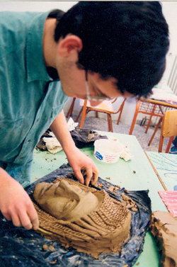 213. Κατασκευή πήλινης μάσκας με συνδυασμό της προσθετικής 