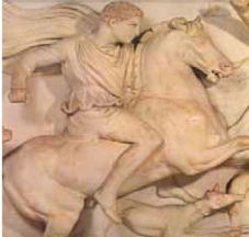 232. Ο Δημήτριος, τμήμα της σαρκοφάγου του Μ. Αλεξάνδρου 309 π. Χ. 