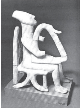 241. Καθιστή ανδρική μορφή, μάρμαρο. Ειδώλιο Πρωτοκυκλαδικής εποχής 