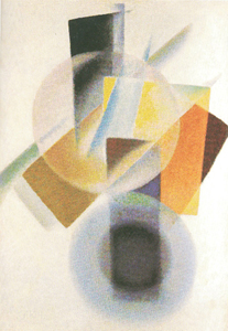 118. Kλιούιν « Σφαιρική μη-αντικειμενική σύνθεση» 1922-25. Ο χώρος αποδίδεται με τη διαφάνεια και την επικάλυψη. 