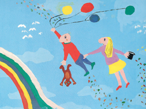 275. «Στον έβδομο ουρανό» Νίκος Θ.14 ετών Εικονογράφηση παραμυθιού