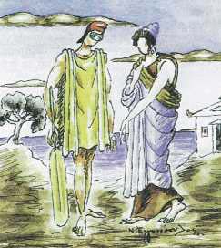 Πηνελόπη και Oδυσσεύς.